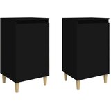  Noćni ormarići 2 kom crni 40 x 35 x 70 cm konstruirano drvo | shoptok.hr