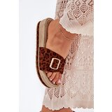 Boto Women's Platform Sandals With Gold Buckle Leopard Selira | shoptok.hr