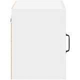 vidaXL Stenska kuhinjska omarica s polico 2 pcs Visok sijaj bela | Shoptok.si