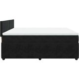 vidaXL Krevet s oprugama i madracem crni 180x200 cm baršunasti | shoptok.hr