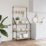  Pekarski stalak s kukama i 4 razine boja hrasta drveni | shoptok.hr