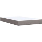 vidaXL Krevet s oprugama i madracem smeđesivi 120 x 200 cm od tkanine | shoptok.hr