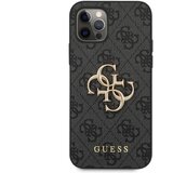 Guess Maska za iPhone 12 Pro Max Grey Guess PU 4G Metal Logo Cene