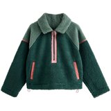 Next Jopa iz flisa zelena / temno zelena / temno roza | Shoptok.si