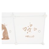Kondela Otroška omara, bela / otroški vzorec, DINOS | Shoptok.si