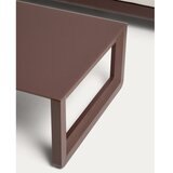 Kave Home Rjava/bež aluminijasta vrtna garnitura za 3 osebe Nerano &amp;ndash; Slike