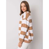 FANCY Sweatshirt-FA-BL-7261.74P-white-brown | Shoptok.si