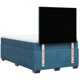  Krevet s oprugama i madracem plavi 120 x 190 cm baršun | shoptok.hr