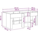  Kreveta za visoko spavanje djece 2 pcs Bijela Konstruirano drvo | shoptok.hr