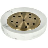 CAMARGUE Posoda za milo Marmel (Polirezin, Bele barve/zlate barve) | Shoptok.si
