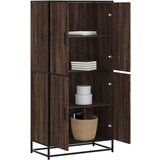 vidaXL Visoka ploča smeđi hrast 68x35x139 cm izrađeno drvo Cijene