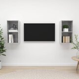  Zidni TV ormarići 2 kom siva boja betona od konstruiranog drva | Shoptok.si