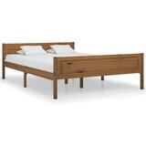  Posteljni okvir iz trdne borovine medeno rjav 160x200 cm Cene