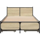  Okvir kreveta s uzglavljem s ladicama Hrast sonoma 80 x 200 cm | Eponuda.com