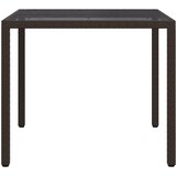  Stol za vrt Smeđa 90 x 90 x 75 cm poliratan | shoptok.hr