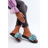 Boto FK1 Women's Sandals Decorated with Flowers Black Cellanen | shoptok.hr