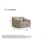 Miuform Svijetlo siva fotelja Shell – | shoptok.hr