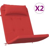  Jastuci za stolicu Adirondack 2 kom crveni od tkanine Oxford | shoptok.hr