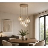 Brilagi Luster na sajli STELLA 4xE27/60W/230V bež/zlatna | Eponuda.com