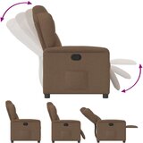  Naslanjač iz rjavega blaga | Shoptok.si