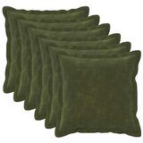  Presvlaka za jastuk 6 kom. HOUTEN Zelena 30 x 30 cm - Dizajn s paspulom Zelena 6 | shoptok.hr