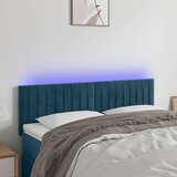  LED uzglavlje tamnoplavo 144x5x78/88 cm baršunasto | shoptok.hr