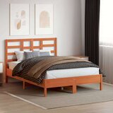 vidaXL Uzglavlje voštano smeđe 135 cm od masivne borovine | shoptok.hr