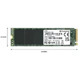 Transcend vgradni SSD disk M.2 PCIe NVMe 500GB 115S, 3200/20