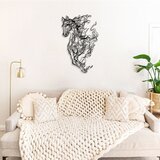 Wallity Čelična zidna dekoracija konj 66x41 cm crna Cijene