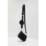 Marisse Black Zippered Shoulder Bag | Shoptok.si