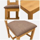  Blagovaonski set 7 kom. Siva Čvrsto Hrastovo Drvo | shoptok.hr