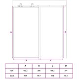  Klizna vrata zlatna 102,5x205 cm matirano staklo ESG i aluminij | shoptok.hr