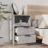  Noćni ormarići 2 kom siva boja betona od konstruiranog drva | shoptok.hr