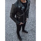 DStreet Black men's leather jacket TX4081 | Shoptok.si