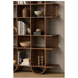 WOOOD Tamno smeđa biblioteka od masivnog manga 130x180x35 cm Sinne – | shoptok.hr