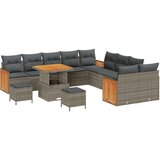  Vrtna sedežna garnitura z blazino 13 pcs Siva, (5000133704) | Shoptok.si