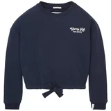Tom Tailor Sweater majica tamno plava / bijela