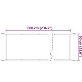  Okomita tenda bež 60 x 600 cm od tkanine Oxford | shoptok.hr