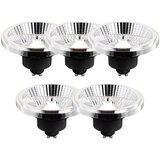 LUEDD Komplet 5 GU10 3-stopenjsko zatemnitvene LED žarnice AR111 10W 700lm 2200-6500K Cene