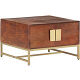  Stolić za kavu boje meda 67 x 67 x 45 cm masivno bagremovo drvo | shoptok.hr