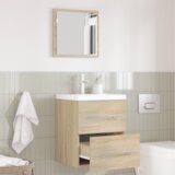 vidaXL Kopalniška omarica Sonoma Oak 41 x 38.5 x 48 cm Konstruiran les Cene