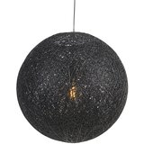 QAZQA Državna viseča svetilka črna 60 cm - Corda Cene