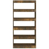 Ormarić za knjige / pregrada boja hrasta 80x30x166 cm iverica | shoptok.hr