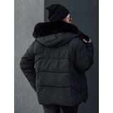 DStreet Kurtka damska zimowa LUNAVI pikowana z futerkiem czarna | shoptok.hr