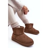 Big Star Women's snow boots insulated with Brown Big Star fur Cene