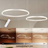  Brilagi - LED prigušiva luster na sajli PORTOFINO LED/98W/230V srebrna + daljinski upravljač | Eponuda.com