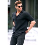 Madmext Men's Black Short Sleeve Shirt 6706 Cene