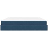 Posteljni okvir z vzmetnico z vzmetnico 2 pcs Modra blago, (5000126984) | Shoptok.si