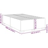 vidaXL Okvir kreveta tamnosivi 120 x 190 cm baršunasti | shoptok.hr