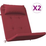  Jastuci za stolicu Adirondack 2 kom boja vina od tkanine Oxford | shoptok.hr